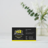 Carte De Visite Code QR de l'entreprise de camionnage professionne (Debout devant)