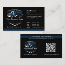 Code QR de l'entreprise de camionnage professionne