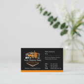 Carte De Visite Code QR de l'entreprise de camionnage professionne (Debout devant)