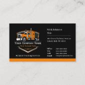 Carte De Visite Code QR de l'entreprise de camionnage professionne (Devant)