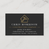 Carte De Visite Code QR de l'entreprise de construction  (Devant)