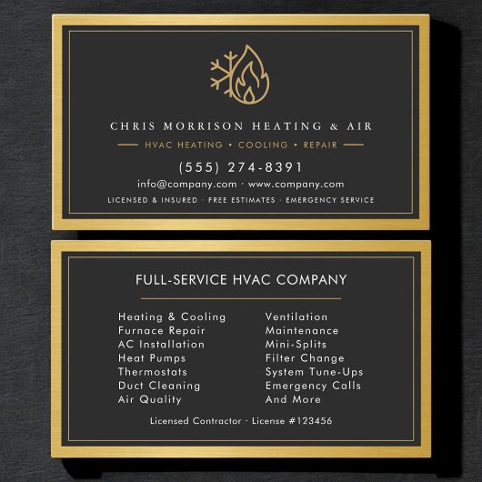 Carte De Visite Code QR de l'entreprise de CVC moderne