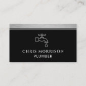 Carte De Visite Code QR de l'entreprise de plomberie (Devant)