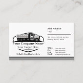 Carte De Visite Code QR de l'entreprise de transport professionnel (Devant)