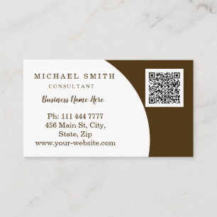 Carte De Visite Code QR de l'entreprise personnalisé avec logo d'e