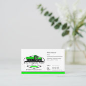 Carte De Visite Code QR de l'entreprise professionnelle de camionn (Debout devant)