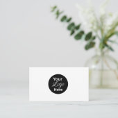 Carte De Visite Code QR de l'entreprise professionnelle minimalist (Debout devant)