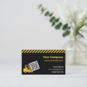 Carte De Visite Code QR de levage de chariot élévateur (Debout devant)