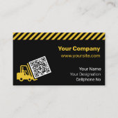 Carte De Visite Code QR de levage de chariot élévateur (Devant)
