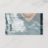 Carte De Visite Code QR de location de bateau moderne classique un (Dos)