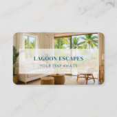 Carte De Visite Code QR de location de maison de plage (Devant)