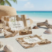 Carte De Visite Code QR de location de maison de plage moderne