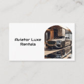 Carte De Visite Code QR de location et vente de voitures Premium A (Devant)