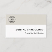 Carte De Visite Code QR de logo de clinique dentaire professionnel (Devant)