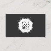 Carte De Visite Code QR de logo d'entreprise minimal moderne profe (Devant)