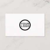 Carte De Visite Code QR de logo d'entreprise Moderne Blanc Entrepr (Dos)