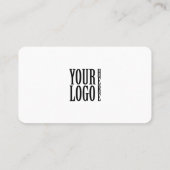Carte De Visite Code QR de logo d'entreprise professionnel minimal (Dos)