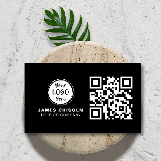 Carte De Visite Code QR de Logo d'Entreprise Professionnel Moderne