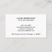 Carte De Visite Code QR de logo d'entreprise professionnel pour le (Dos)