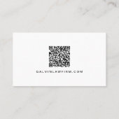 Carte De Visite Code QR de logo moderne employé (Dos)