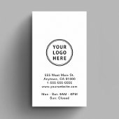 Carte De Visite Code QR de logo promotionnel moderne