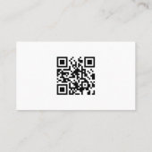 Carte De Visite Code QR de logo simple moderne minimal professionn (Dos)