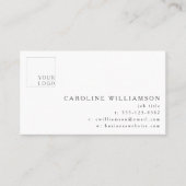 Carte De Visite Code QR de logo simple moderne minimal professionn (Devant)