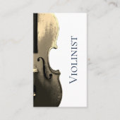 Carte De Visite Code QR de l'orchestre de musiciens de violon (Devant)