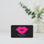 Carte De Visite Code QR de maquilleuse Glam Chic (Debout devant)