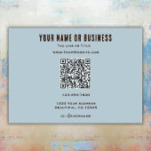 Carte De Visite Code QR de marque fleur de soleil rétro jaune