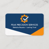 Carte De Visite Code QR de mécanicien de réparation de service  (Devant)