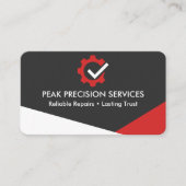 Carte De Visite Code QR de mécanicien de réparation Professionnel (Devant)