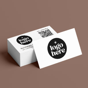 Carte De Visite Code QR de médias sociaux pour une connexion profe