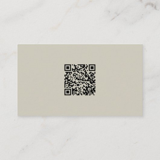Carte De Visite Code QR de menuiserie de scie circulaire rustique  (Dos)