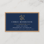 Carte De Visite Code QR de menuiserie professionnelle (Devant)
