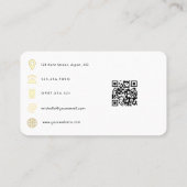 Carte De Visite Code QR de mode (Dos)