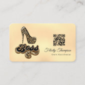 Carte De Visite Code QR de mode (Devant)