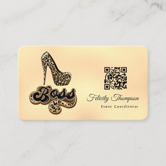 Carte De Visite Code QR de mode (Devant)