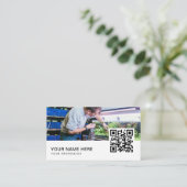 Carte De Visite Code QR de nettoyage d'aquarium (Debout devant)