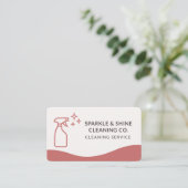 Carte De Visite Code QR de nettoyage de maison (Debout devant)