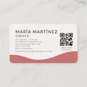 Carte De Visite Code QR de nettoyage de maison (Dos)