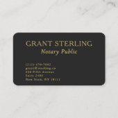 Carte De Visite Code QR de notaire public professionnel (Devant)