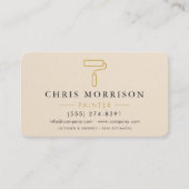 Carte De Visite Code QR de peintre en bâtiment (Devant)
