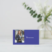 Carte De Visite Code QR de photo d'agent immobilier professionnel (Debout devant)