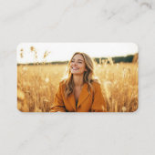 Carte De Visite Code QR de photo de coach en bien-être (Dos)