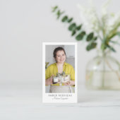 Carte De Visite Code QR de photo de fabricant de Cupcake (Debout devant)
