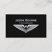 Carte De Visite Code QR de photo d'employé professionnel Pilote de (Devant)
