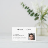 Carte De Visite Code QR de photo professionnelle (Debout devant)