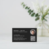 Carte De Visite Code QR de planificateur financier certifié CFP Ph (Debout devant)