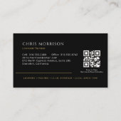Carte De Visite Code QR de plomberie moderne (Dos)